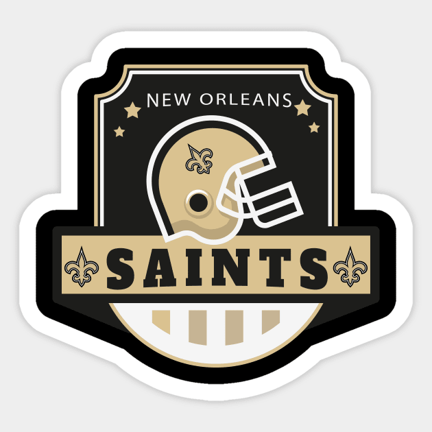 New Orleans Saints Football Sticker by info@dopositive.co.uk